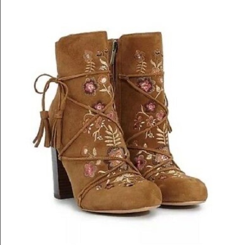 Sam Edelman Floral Embroidered Winne Boots